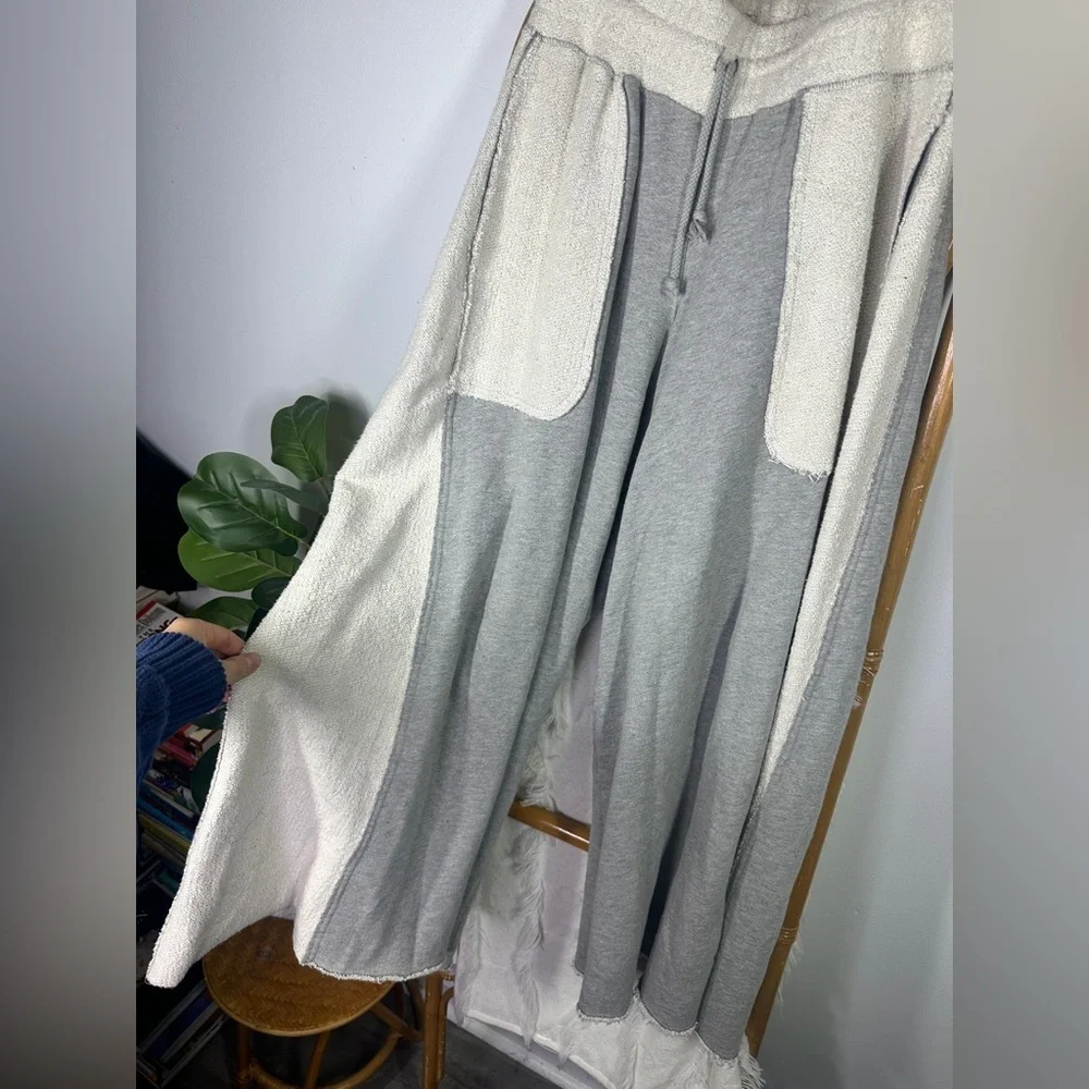 Free People Movement Upbeat Grey Wide Leg Sweatpants sz M